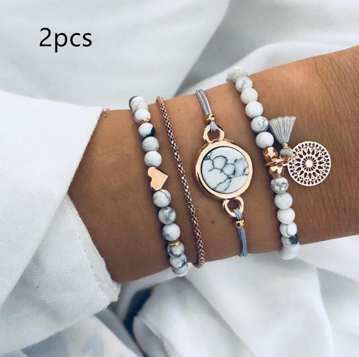 Pine Stone Bracelet Four-piece