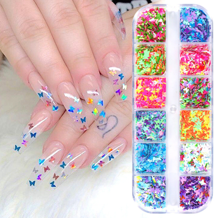 Sequin nail decoration