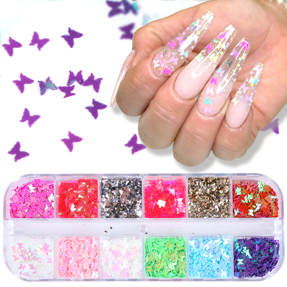 Sequin nail decoration