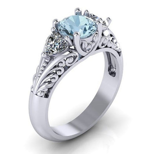 Diamond ring creative couple ring