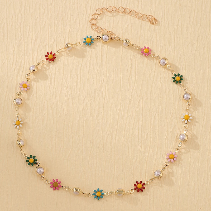 Sweet Daisy Necklace For Women